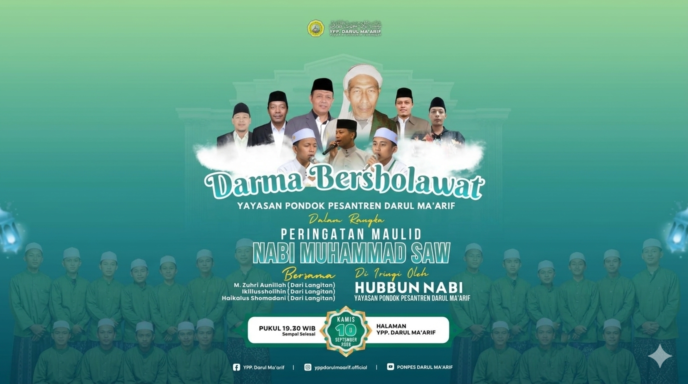 Peringati Maulid Nabi Muhammad SAW, YPP Darul Ma’arif Gelar Acara "Darma Bersholawat"
