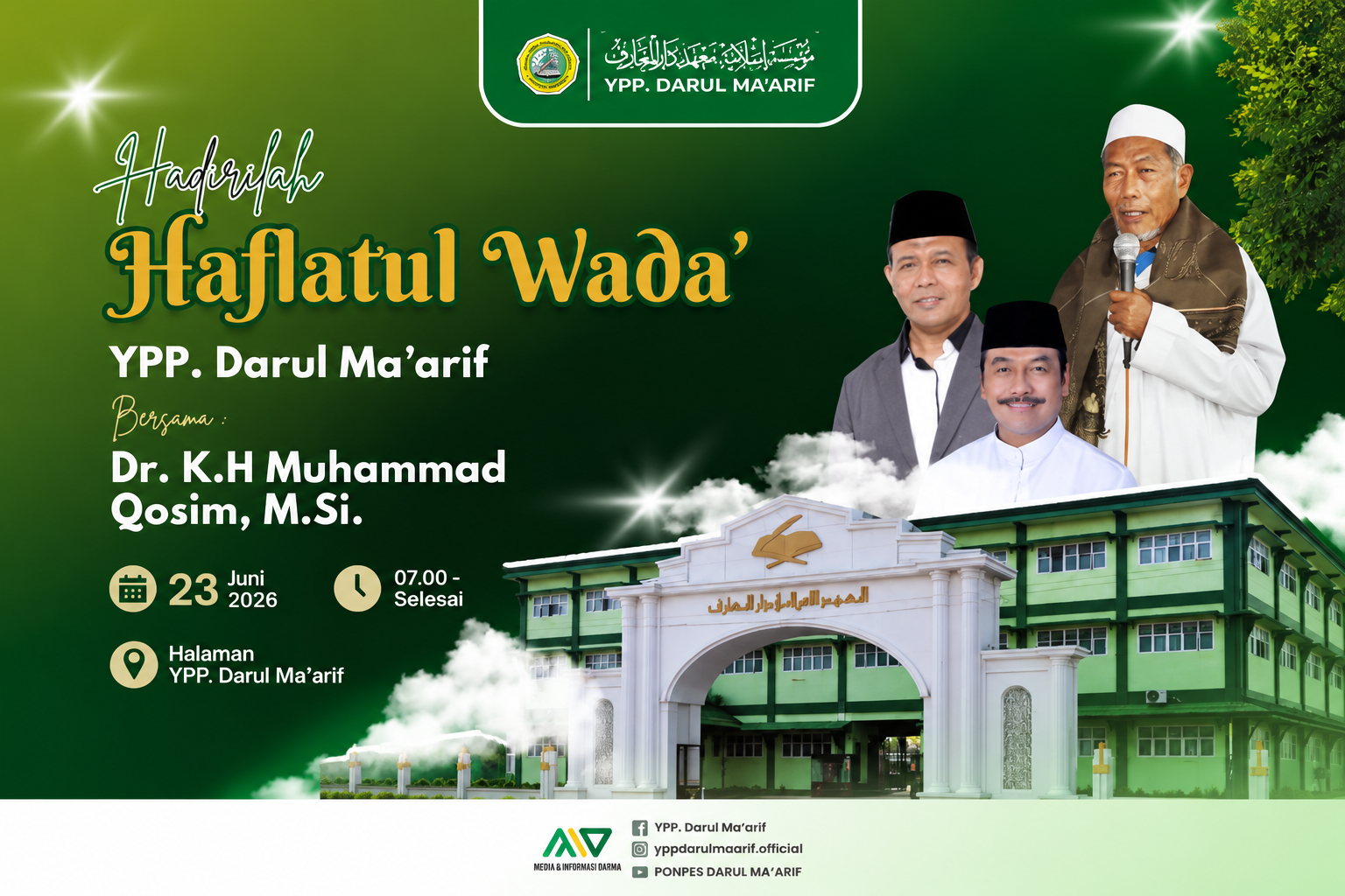 YPP Darul Ma’arif Gelar Haflatul Wada’ sebagai Momentum Pelepasan Santri